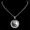 Yin Yang Tai Chi Gossip Sun and Moon Pendant Necklace Stainless Steel Taoism Signs Statement Necklaces Jewelry Wholesale N7851S5