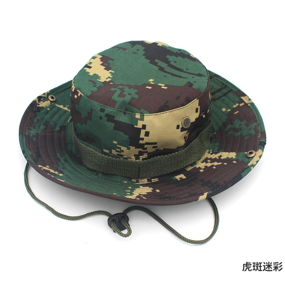Camouflage Tactical Cap Military Boonie Bucket Hat Army Caps Camo Men Outdoor Sports Sun Bucket Cap Fishing Hiking Hunting Hats
