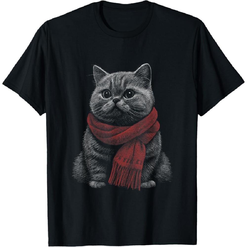 

British Shorthair Cat BSH Cats T-Shirt for Men Women Kids XXXXXL чёрный