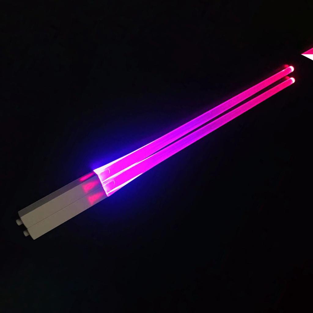 Lightsaber Chopsticks Light Up Party Supplies Cool LED Glowing Chopsticks for Concerts Halloween Birthday Holiday Carnival