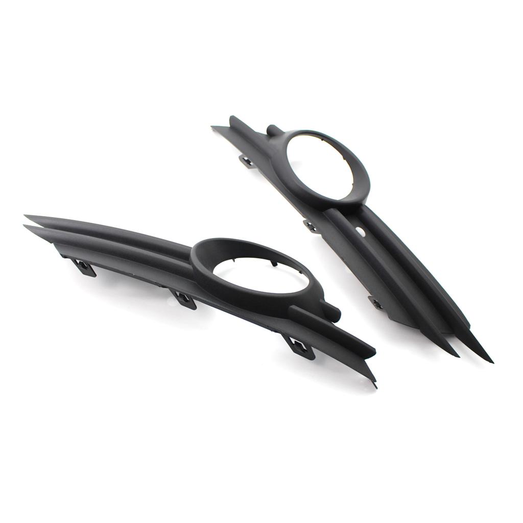 Left and Right Front Bumper Lower Grille Trim Fog Light Hole Pair Set Replacement for OPEL VAUXHALL CORSA D MK3 2006