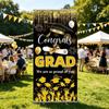 Polyester Graduation Flag 72.8X35.4Inch Graduation Backdrop Hanging Ornament For Festival Decoration Social Gathering