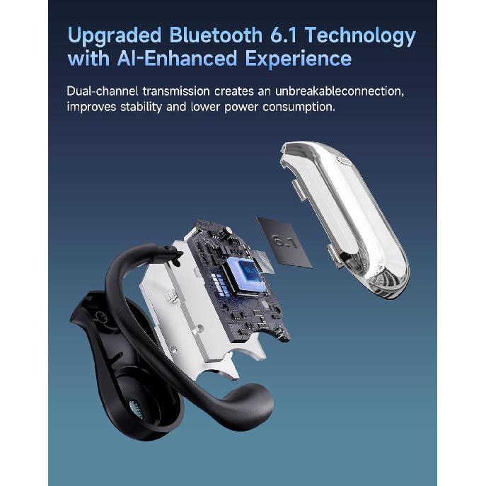 AI Translation Earbuds Real Time,188 Language Translator Earbuds,Bluetooth 6.1 Audifonos Traductores Inglés Español,OWS 4-in-1 Translation