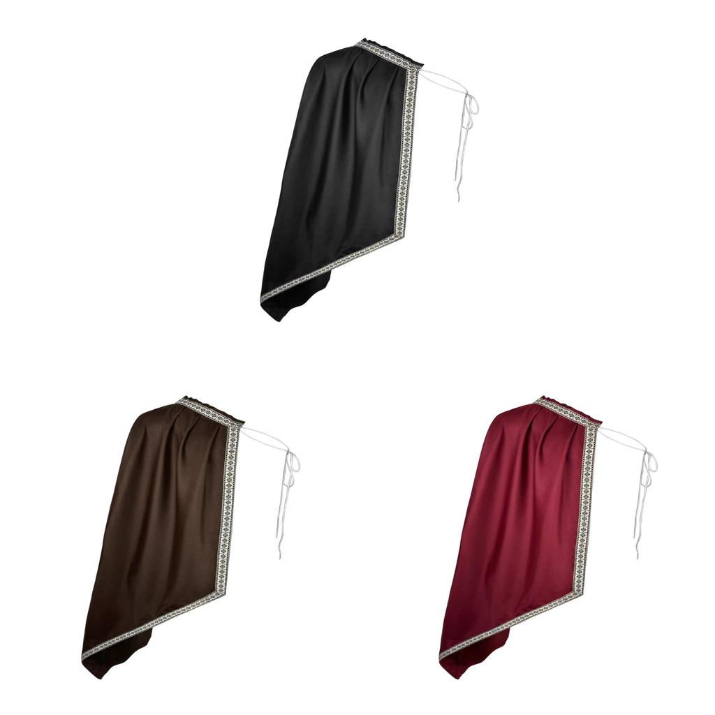 Medieval Renaissance Cloak For Cosplay And Themed Parties Made Of Polyester With Embroidered Detailing For Adults