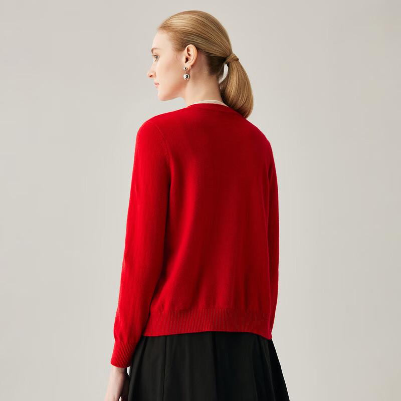 Zhaojun Women's 2025 Autumn/Winter Double-Layer Cashmere Cardigan