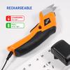 VLOXO Electric Cardboard Rechargeable Scissors for and Rechargeable Electric Work Tool Cutter, Cardboard, Fabric, Carpet, Cardboard, Plastic, More,