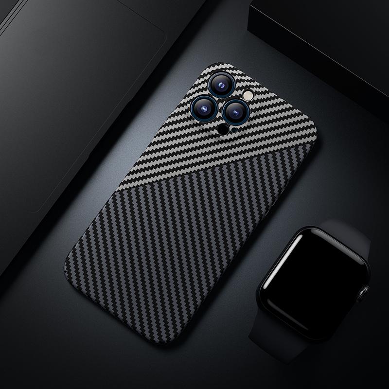 Ultra dünne Karbonfaser Skin Hülle für iPhone 16E 17 Air 16 15 14 Plus 13 12 11 Pro Max Schutzhülle Matte Harte PC Abdeckung