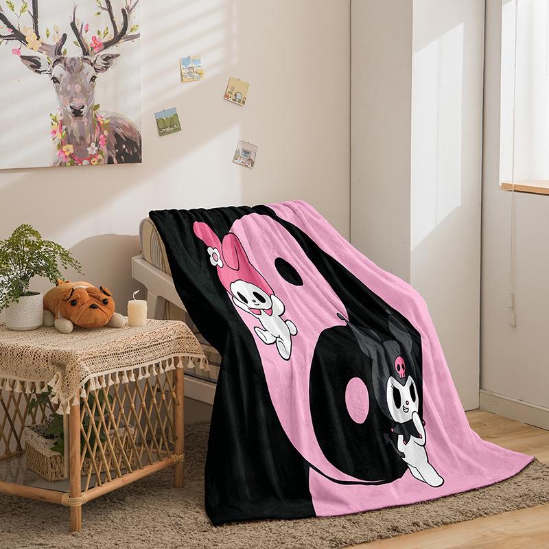 Kulomie Series Flannel Blanket 3D Printed Sofa Blanket Thickened Blanket
