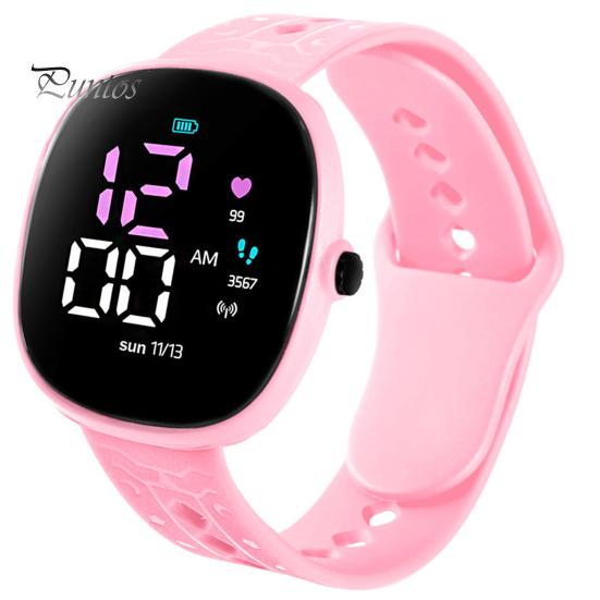 Luminous Digital Watch M12 Electronic Life Waterproof Fashion Accessories LED Large Screen Boys Girls Sports for Daily Wear