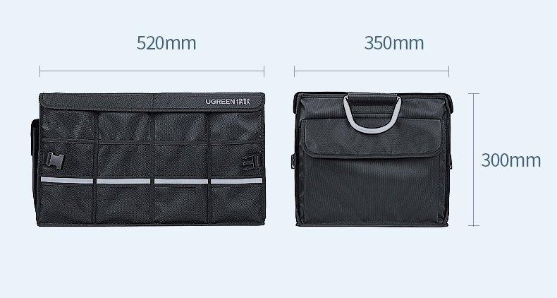 Ugreen Multi-Purpose Trunk Organizer & Cargo Solution - Black (Model LP256 80710)