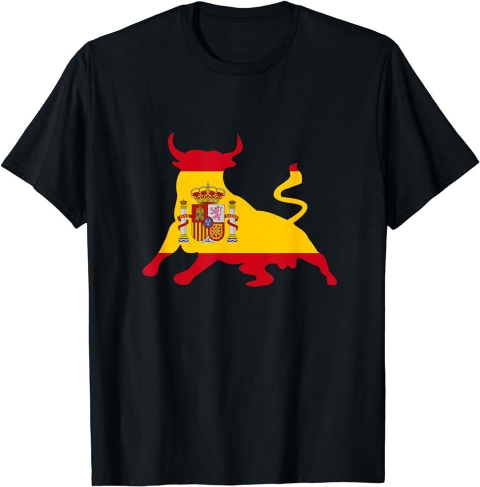 NEW LIMITED Spanish Flag Bull Fighting Running with the Bulls Spain TShirt Unisex T-Shirt