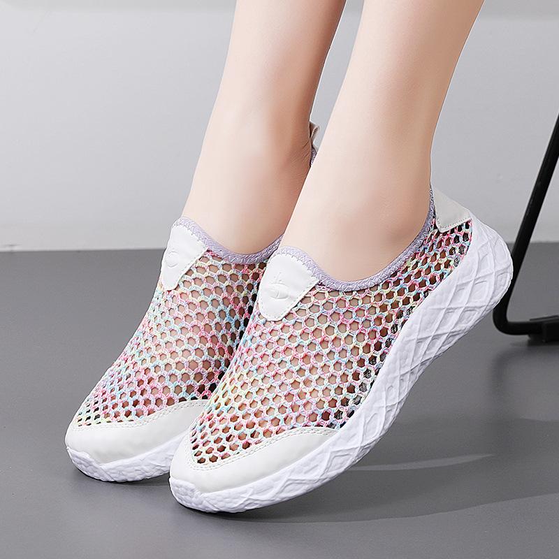 Casual Shoes for Women Spring and Summer Mesh Shoes Mesh Shoes Lightweight and Comfortable Hollow Single Mesh Shoes