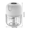 Electric Garlic Grinder, Mini Portable Veggie Chopper, Wireless Small Food Chopper Tool for Vegetable, Ginger, Chili, Meat