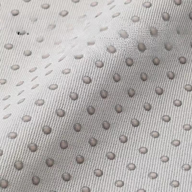 Polyester Anti Slip Cotton Fabric Drill Dotted Anti Skid NonSlip Gripping Material Rubber Coating Mat Cloth DIY Sewing Fabric