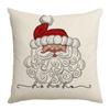 New Christmas Snowman Pillow Living Room Sofa Bedroom Balcony Pillow Home Lumbar Pillow Cover