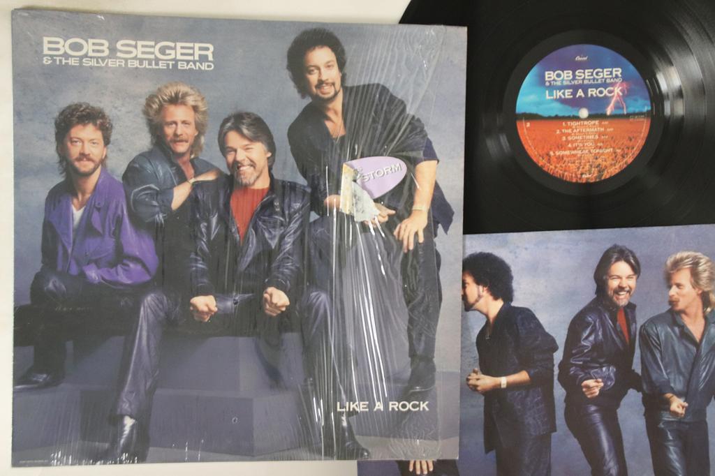 LP Record BOB SEGER & THE SILVER BULLET BAND - Like A Rock PT12398 CAPITOL 1986 US Rock Used