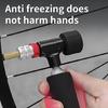 Portable CO2 Inflator Head Quick & Easily Bicycles Tyre Pump Bike Inflation Valves Head Nozzle CO2 Tyre Filler Enduring