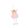 Soft Pink Angelic Wing Plush Doll Christmas Home Decoration Ornament