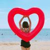 European & American Inflatable Love Swim Ring: Extra-Large, Thickened, Floating Bed