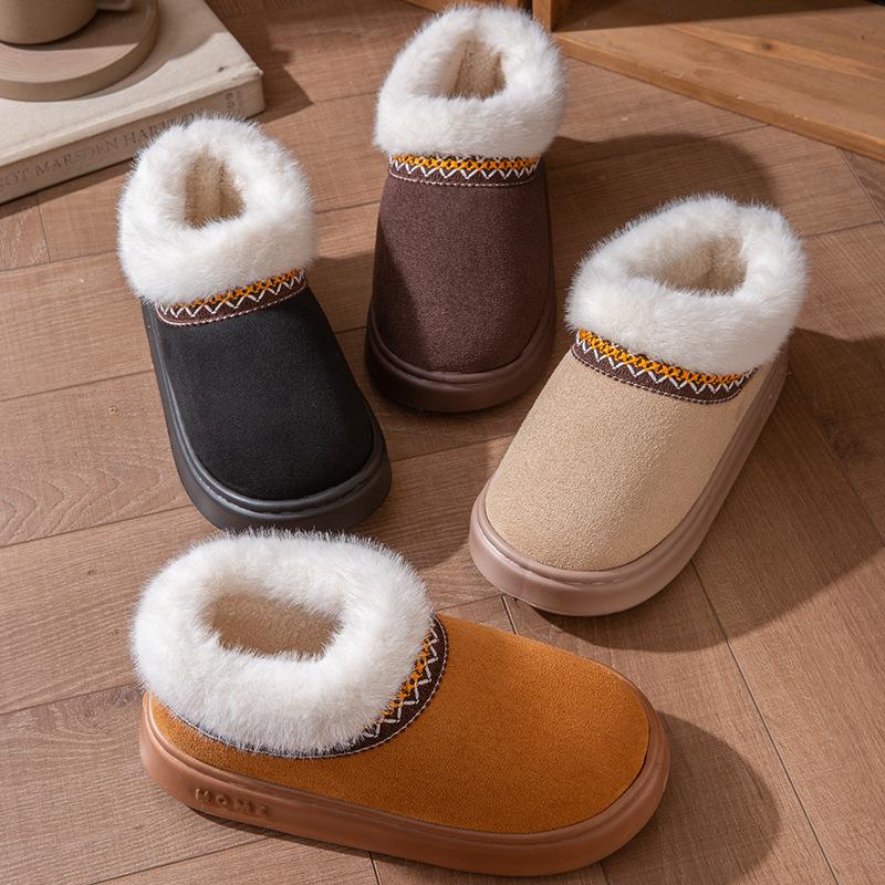 Women's Indoor Anti Slip and Warm Plush Warm Slippers