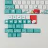 Coral Sea Keycaps Full Set 128 for Key Keycap PBT Sublimation DA Height for Mechanical Keyboard for MX H Keys S