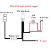 16.4FT LED Light Bar Wiring Harness Kit 300W 2Lead 16 AWG Universal LED Wiring Harness 12V 40A Relay On Off Switch Wiring Harnes