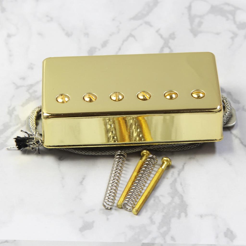 FLEOR 1pc Alnico 5 Pickup Guitar Humbucker Pickup for LP Guitar, Neck or Bridge,Chrome /Gold/Black