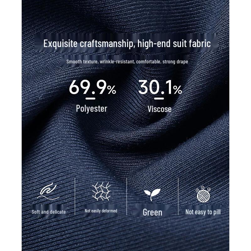 Tluoman Unisex Wrinkle-Free Business Suit Set