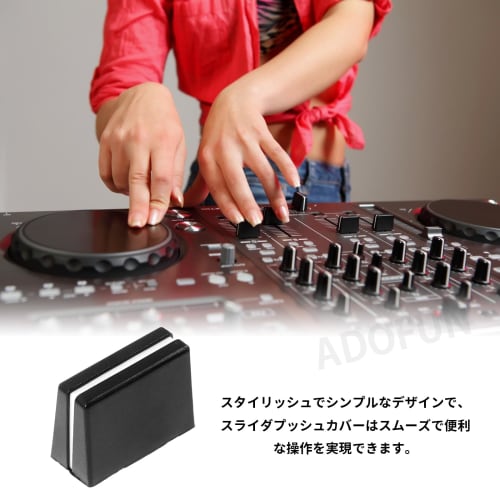 Set of 10 Fader Caps, Slide-On Mixer Fader Caps, Potentiometer Caps, Mixer Fader Knob Cover Replacements