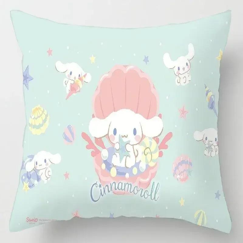 Japanese Style Cartoon Lumbar Pillow Cover Kawaii Sofa Cushion Home Decor