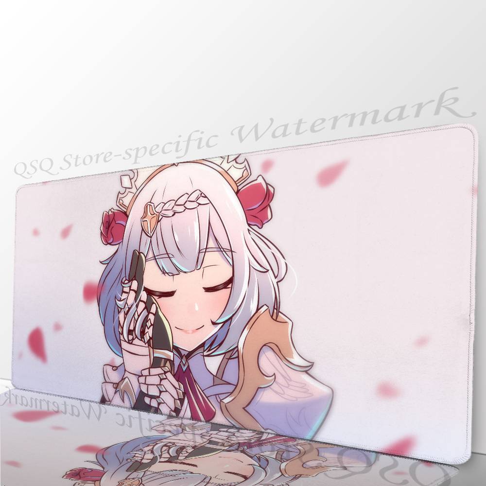 Noelle Anime G-Genshin Impact Mousepad Non-slip Suitable For Office Computers Laptops E-sports Game Desk Mats XXL Keyboard