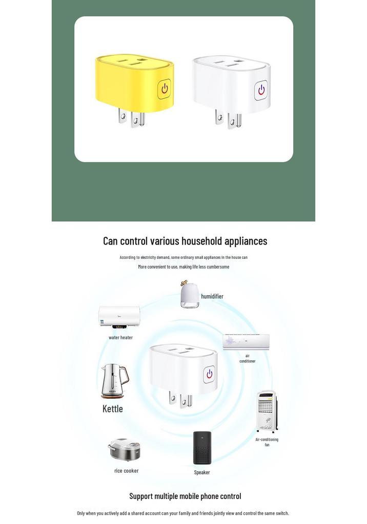 US Standard WiFi Smart Plug 16A with Metering & Remote Control via Alexa