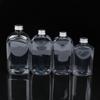 300/350/400/500ml Disposable Beverage Bottle Milk Tea Shop Plastic Yogurt Bottle Disposable Candy Jar with Lids Storage Bottle