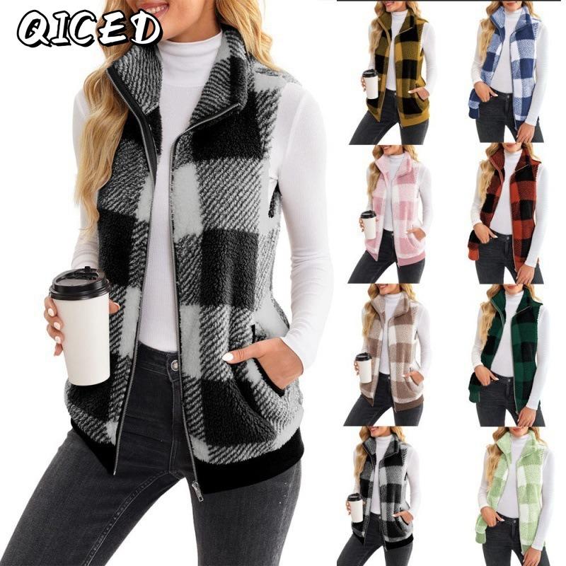 QICED Women's Vintage Casual Autumn Winter Long Sleeve Jackets & Coats