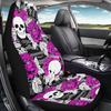 Car Seat Cover Four Seasons Universal Halloween Skull Print Decoration Car Seat Cover Front Row