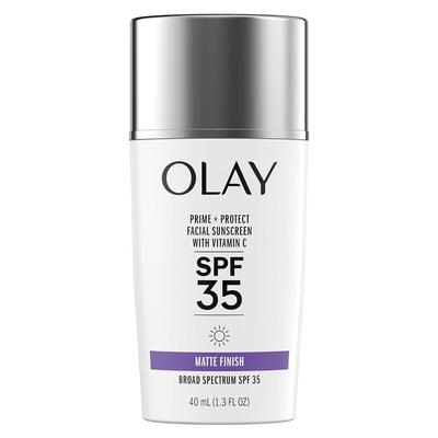 Olay Prime Protect SPF 35 Face Sunscreen 40 Ml Matte Finish Makeup Primer Lightweight