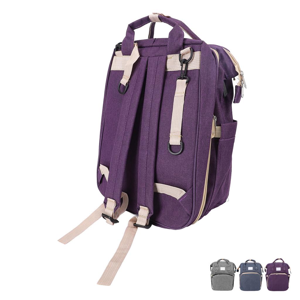 Baby Diaper Bag Backpack Water Proof Collapsible for Nursing Bottle with USB Sunshade Baby Shower Gi