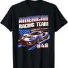 American Theme Sports Racing Car  Gift Ideas for Car Racers T-Shirt