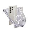 Applicable To Samsung S25ultra Mobile Phone Case S24 S23u Transparent Flash Powder S22 Terminator Magnetic Case Imd