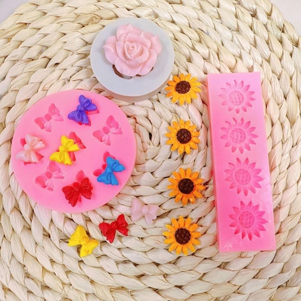 Mini Bows Silicone Fondant Molds Bowknot Chocolate Candy Baking Mold Cake Pop Accessories  Kitchen