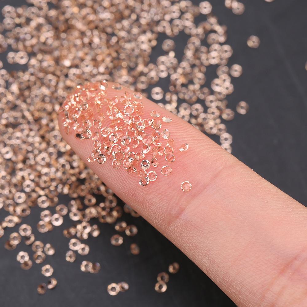 Crystal Glass, Nail Art Micro-Diamond, Shiny 11-Color Pointed Bottom Rhinestone Nail Decoration Accessories