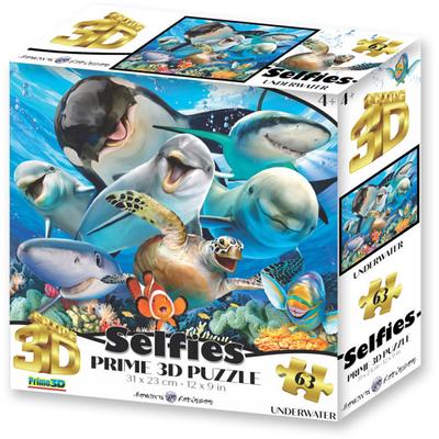 Prime3D Unterwasser-Selfie 63-teiliges 3D-Puzzle