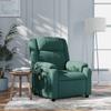 Massage Relax Chair Dark Green Fabric