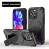 Armor Magnetic Phone Case for iPhone 11 12 14 16 Pro 16 15 14 13 12 Pro Max for Samsung S21 A35 A36 S22 S23 S24 Ultra FE High Quality Shockproof Shell