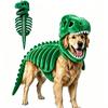120cm/90cm Dinosaurierskelett Hundekostüm Lustiges Halloween Haustier Outfit Großes Tier Cosplay Kleidung für Hunde