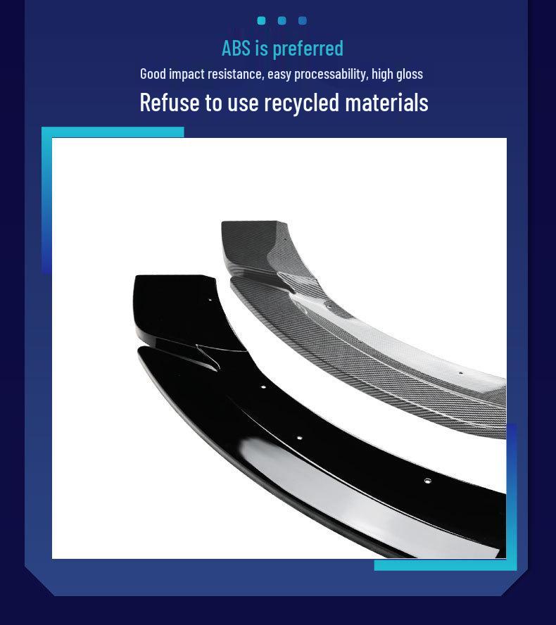 Mercedes-Compatible Front Splitter Lip Kit - Cross-Border Modification Parts