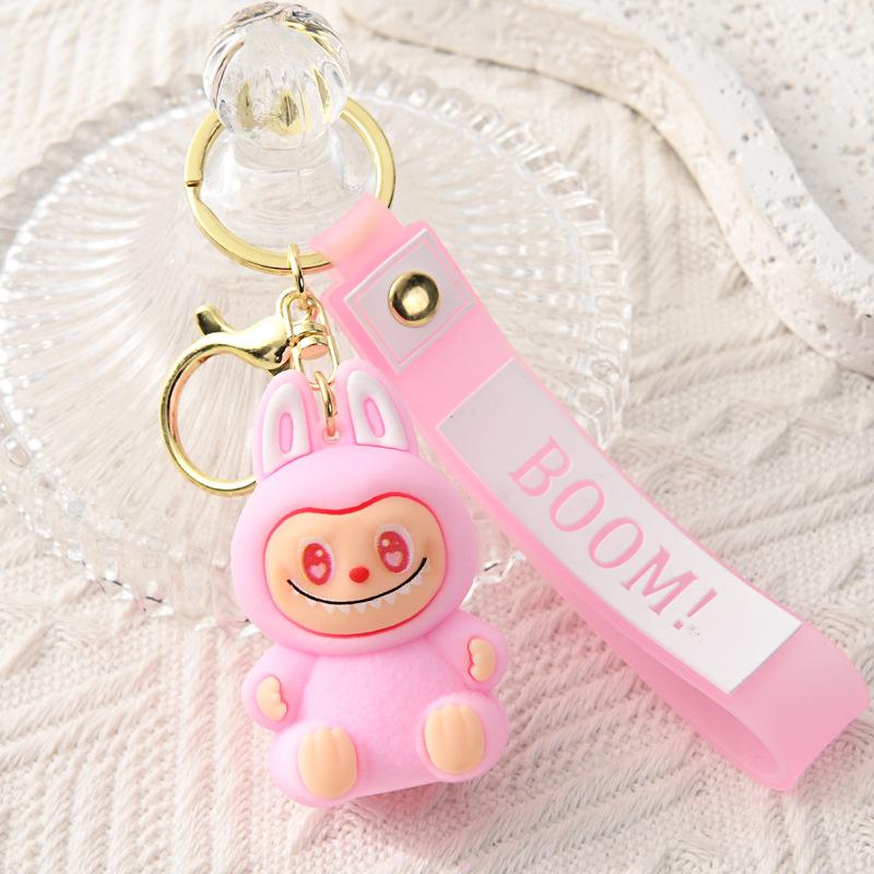 PVC Soft Rubber Bag, Car Grab Doll, Small Gift, Sitting Key Chain.