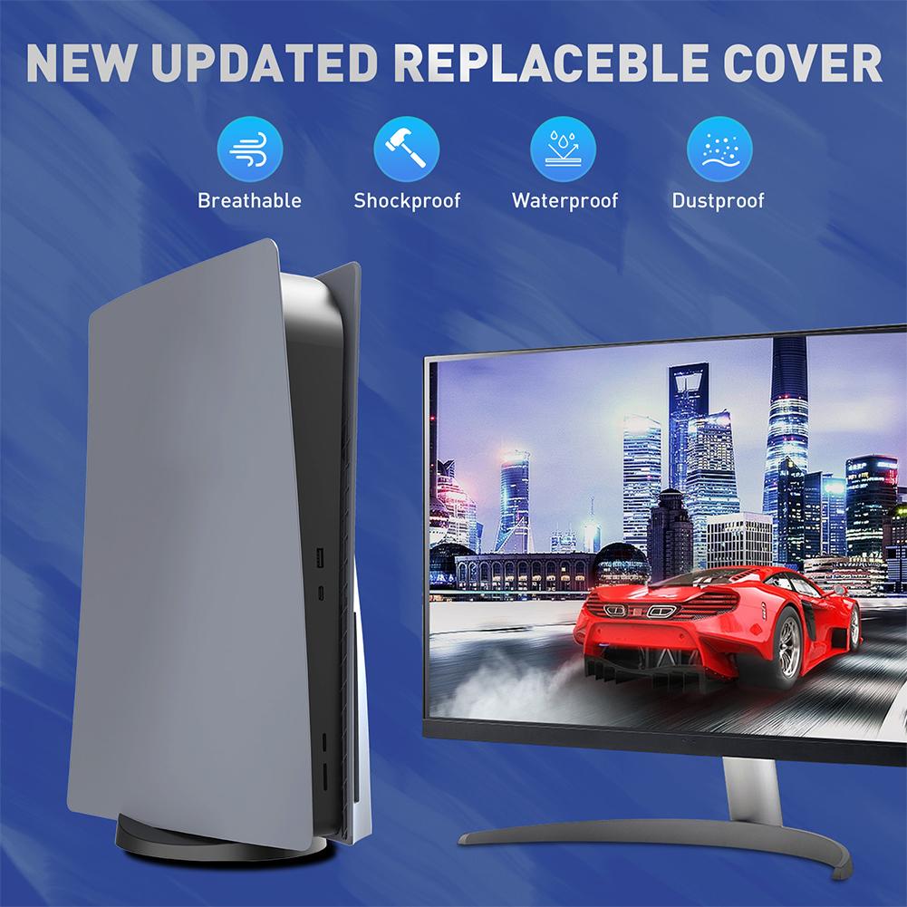 Faceplate Case Cover 30th Anniversary Anti-Scratch Hard Shell Skin Shockproof Cover Plates for PS 5 Disc/Digital Edition Console