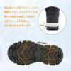 Kumonise Snow Junior Waterproof Winter Boots for Snow Size 23 Kids' Boots, Boys' Snowshoes, Girls' Boots, Kids' Play, Black,