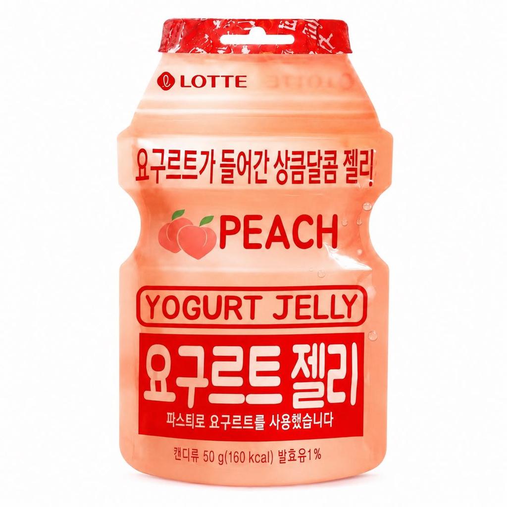 Lotte Yogurt Peach Flavor Gummy Candy 50g